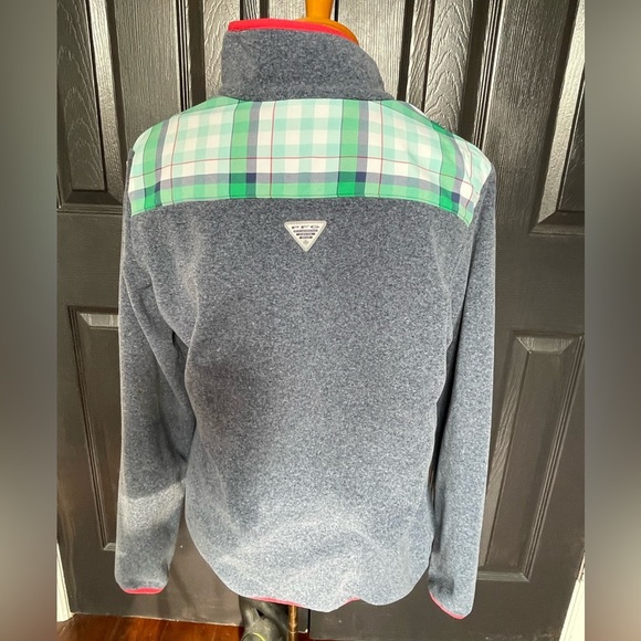 Columbia 1/4 Zip Pullover with Plaid - Picture 3 of 12